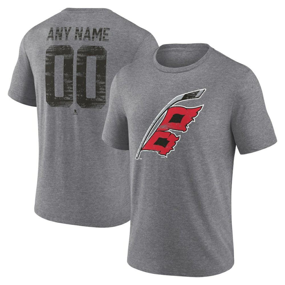 Carolina Hurricanes Heritage Custom Tri-Blend T-Shirt -  NHL T-shirts