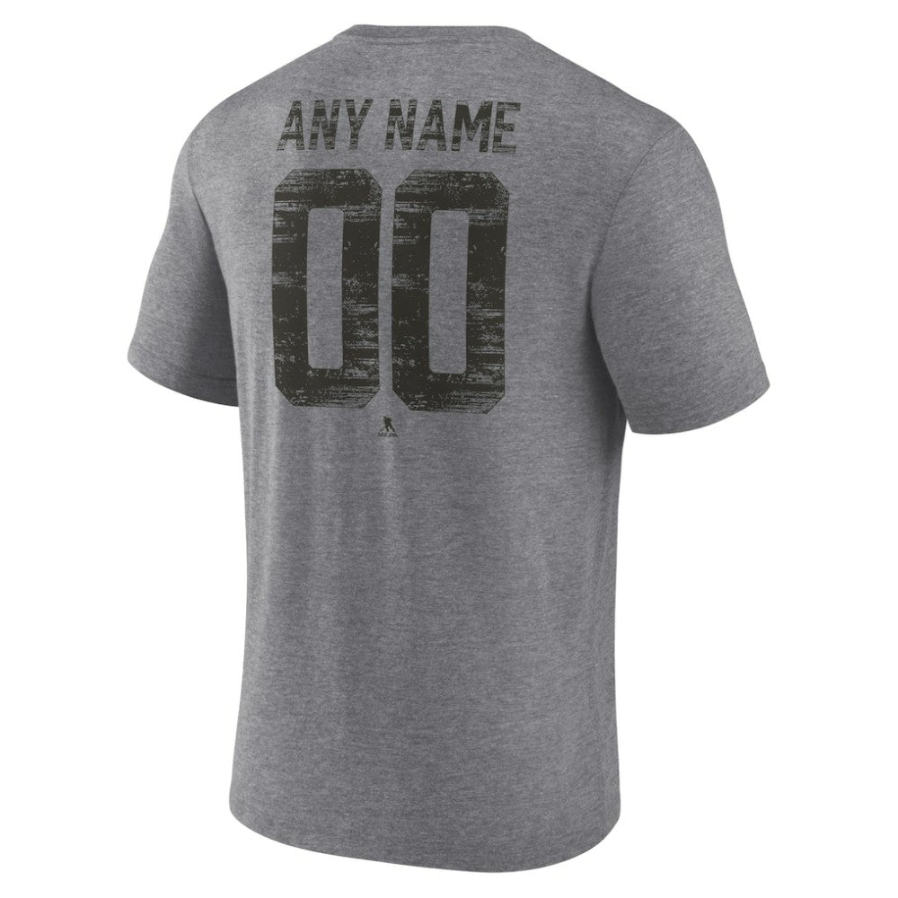 Carolina Hurricanes Heritage Custom Tri-Blend T-Shirt -  NHL T-shirts