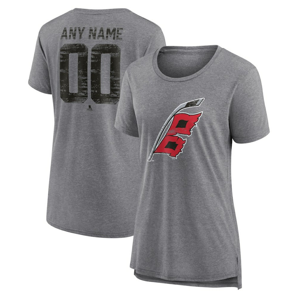 Carolina Hurricanes Women's Heritage Custom Tri-Blend T-Shirt -  NHL T-shirts