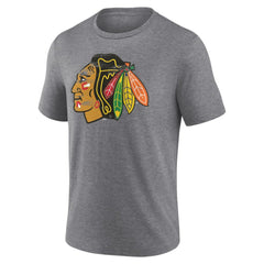 Chicago Blackhawks Heritage Custom Tri-Blend T-Shirt -  NHL T-shirts