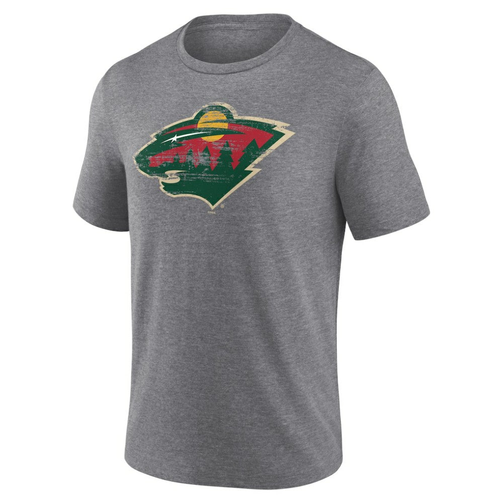 Minnesota Wild Heritage Custom Tri-Blend T-Shirt -  NHL T-shirts