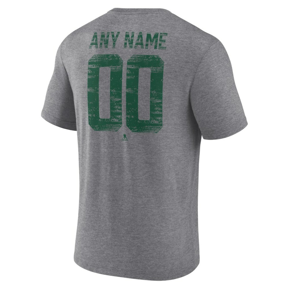 Minnesota Wild Heritage Custom Tri-Blend T-Shirt -  NHL T-shirts