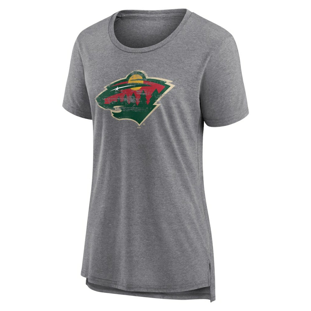 Minnesota Wild Women's Heritage Custom Tri-Blend T-Shirt -  NHL T-shirts