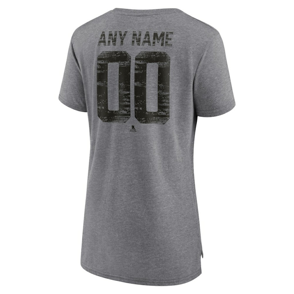 New Jersey Devils Women's Heritage Custom Tri-Blend T-Shirt -  NHL T-shirts