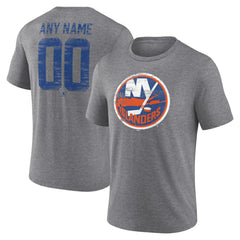 New York Islanders Heritage Custom Tri-Blend T-Shirt -  NHL T-shirts