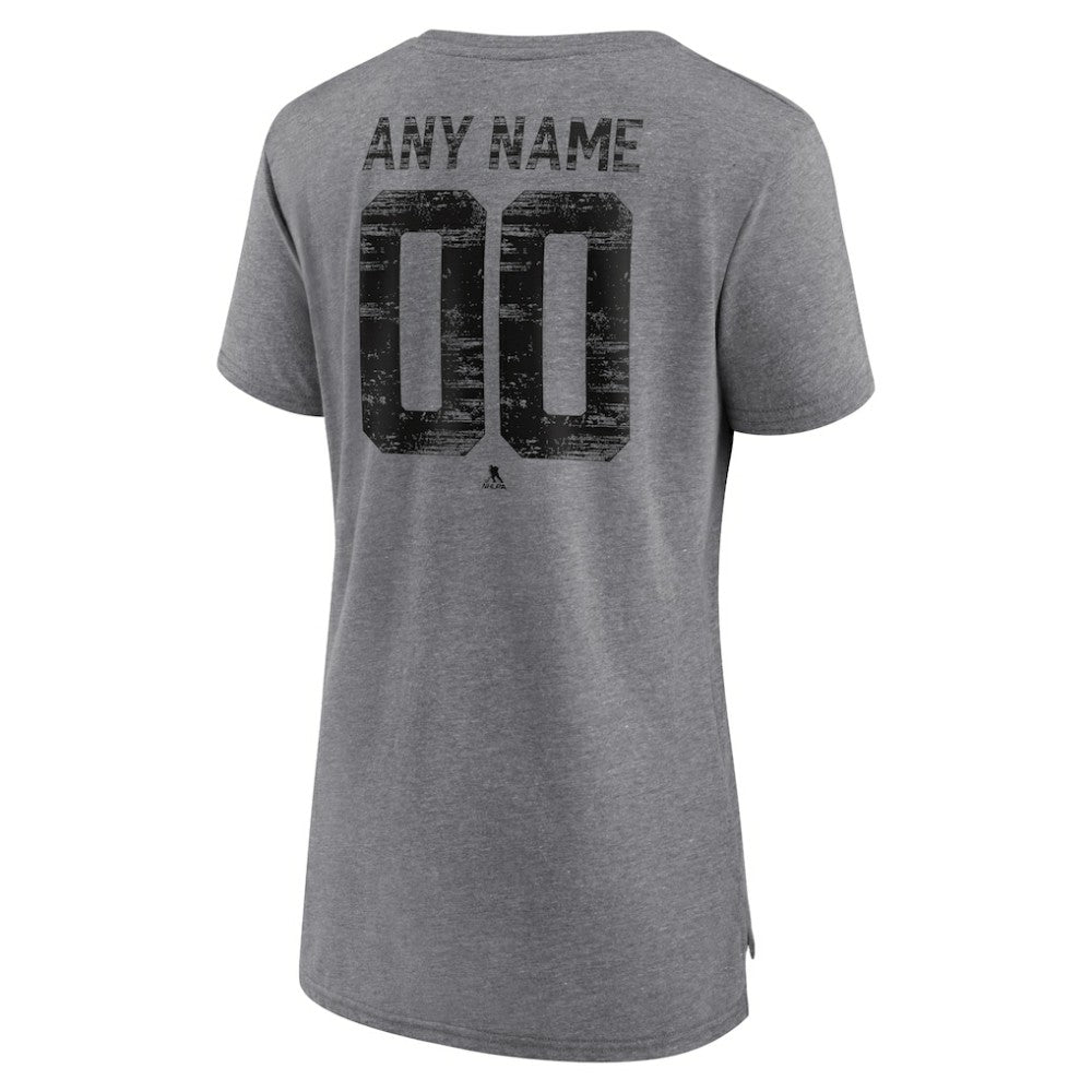 San Jose Sharks Women's Heritage Custom Tri-Blend T-Shirt -  NHL T-shirts