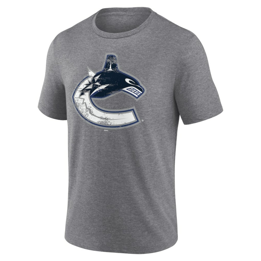 Vancouver Canucks Heritage Custom Tri-Blend T-Shirt -  NHL T-shirts