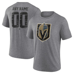 Vegas Golden Knights Heritage Custom Tri-Blend T-Shirt -  NHL T-shirts