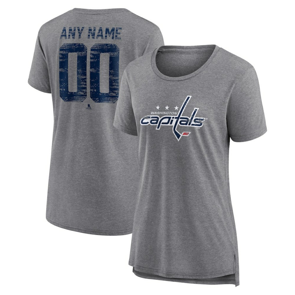 Washington Capitals Women's Heritage Custom Tri-Blend T-Shirt -  NHL T-shirts