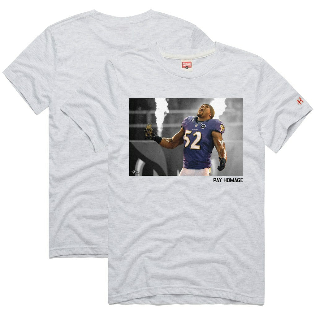 Baltimore Ravens Ray Lewis  Homage Unisex Pay Homage Tri-Blend T-Shirt | NFL Sale