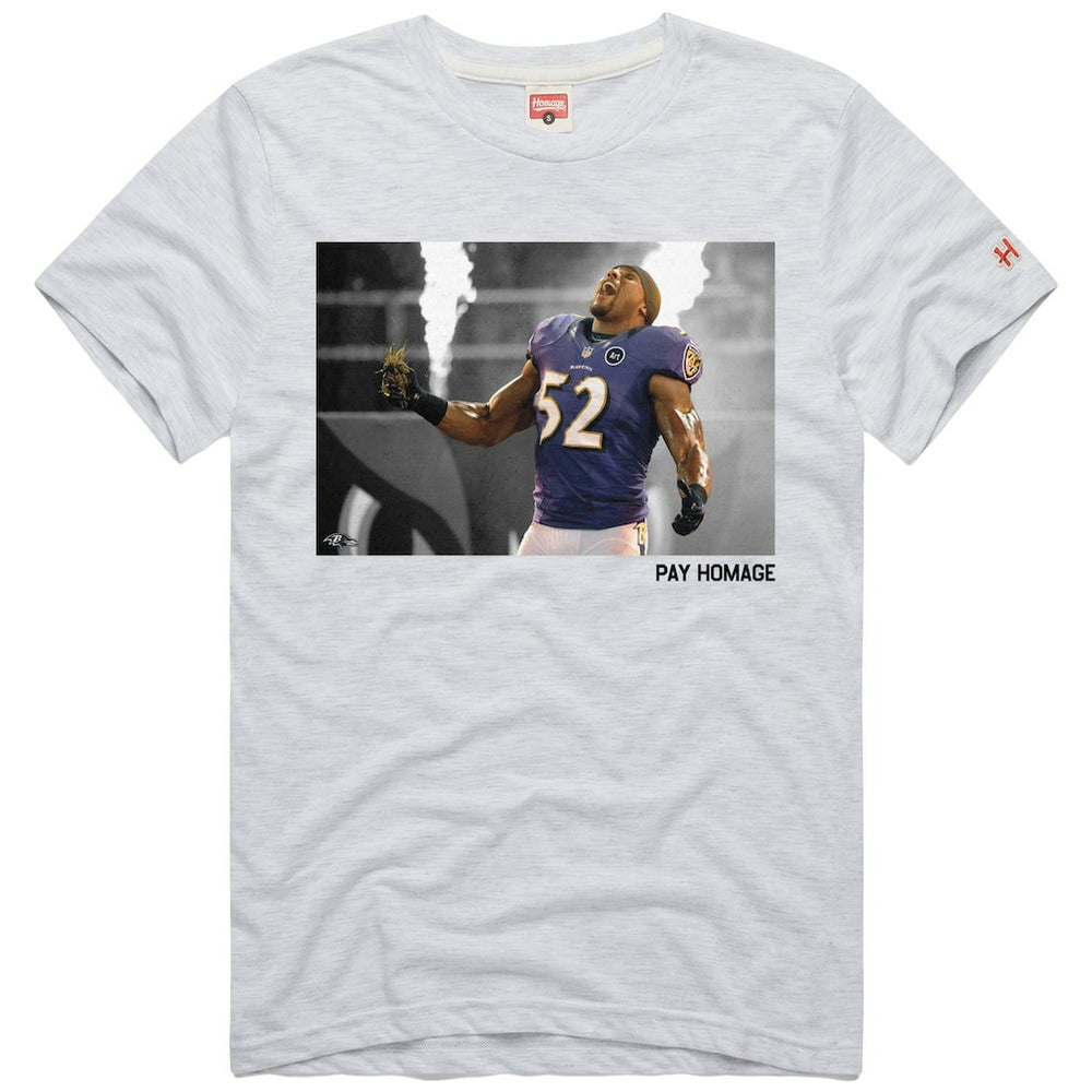 Baltimore Ravens Ray Lewis  Homage Unisex Pay Homage Tri-Blend T-Shirt | NFL Sale
