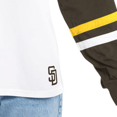 San Diego Padres G-III 4Her by Carl Banks Women's Key Player Oversized Hooded Long Sleeve T-Shirt - MLB T-shirts