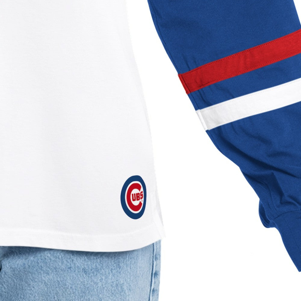 Chicago Cubs G-III 4Her by Carl Banks Women's Key Player Oversized Hooded Long Sleeve T-Shirt - MLB T-shirts