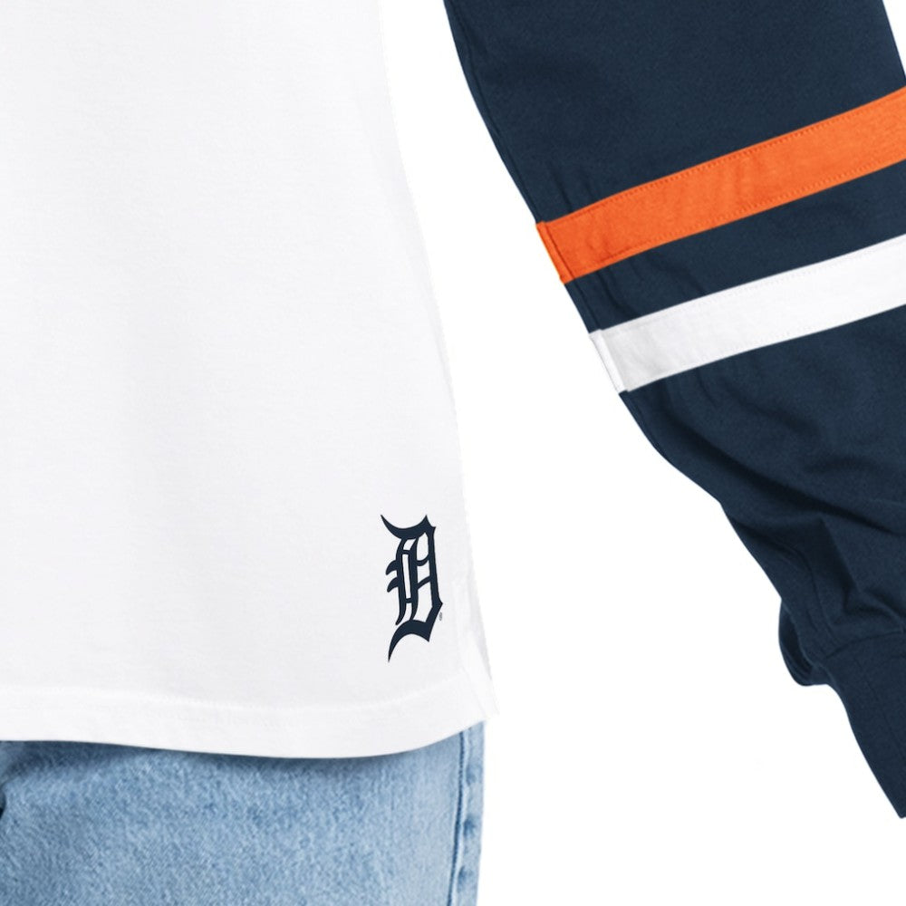 Detroit Tigers G-III 4Her by Carl Banks Women's Key Player Oversized Hooded Long Sleeve T-Shirt - MLB T-shirts