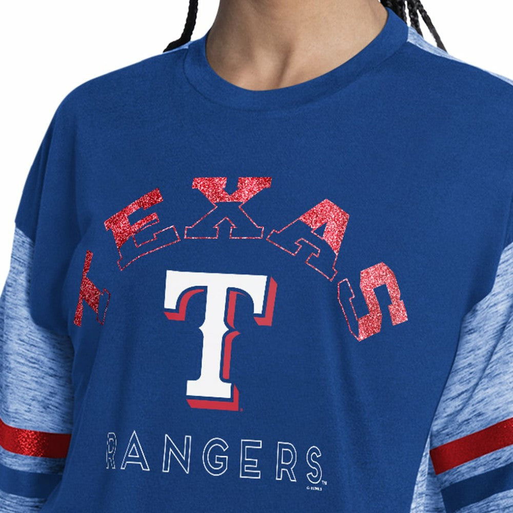 Texas Rangers G-III 4Her by Carl Banks Women's Off-Season Oversized Top - MLB Tops