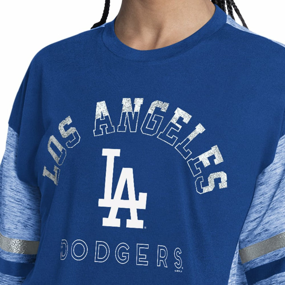 Los Angeles Dodgers G-III 4Her by Carl Banks Women's Off-Season Oversized Top - MLB Tops