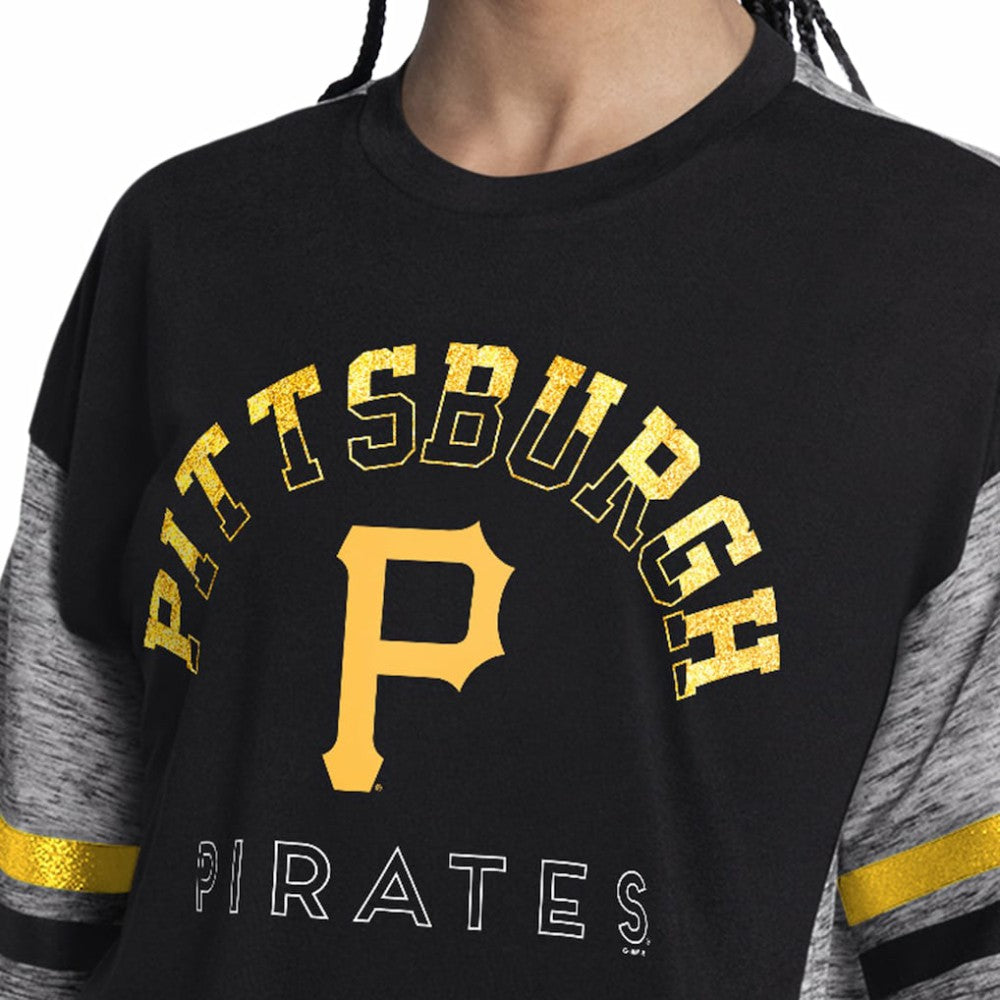 Pittsburgh Pirates G-III 4Her by Carl Banks Women's Off-Season Oversized Top - MLB Tops
