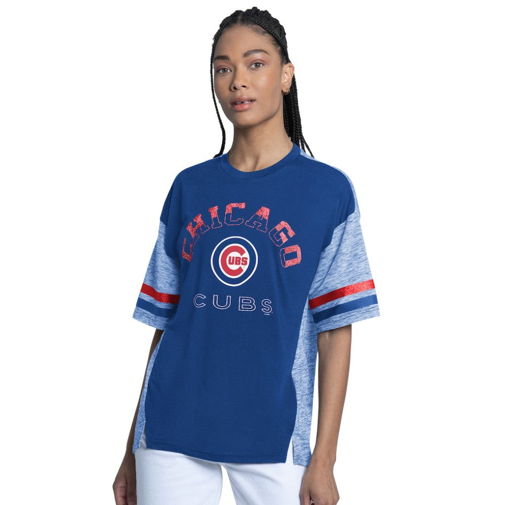 Chicago Cubs G-III 4Her by Carl Banks Women's Off-Season Oversized Top - MLB Tops