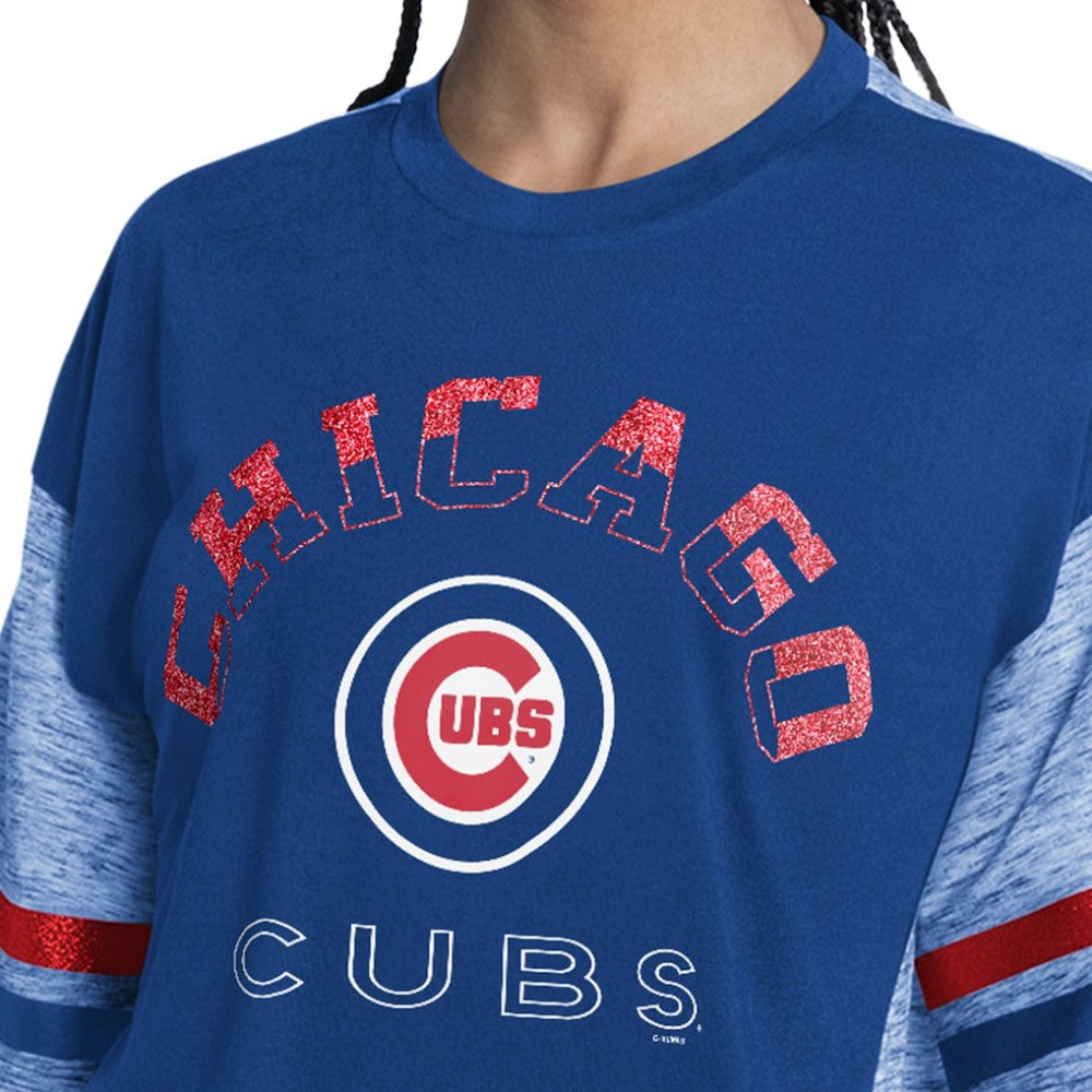 Chicago Cubs G-III 4Her by Carl Banks Women's Off-Season Oversized Top - MLB Tops