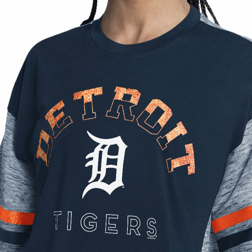 Detroit Tigers G-III 4Her by Carl Banks Women's Off-Season Oversized Top - MLB Tops