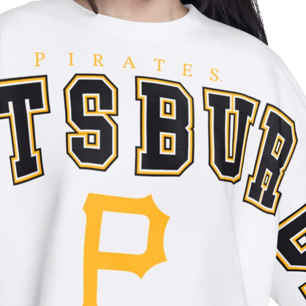 Pittsburgh Pirates G-III 4Her by Carl Banks Women's Bleachers Cropped Pullover Sweatshirt - MLB Pullover