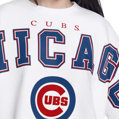 Chicago Cubs G-III 4Her by Carl Banks Women's Bleachers Cropped Pullover Sweatshirt - MLB Pullover