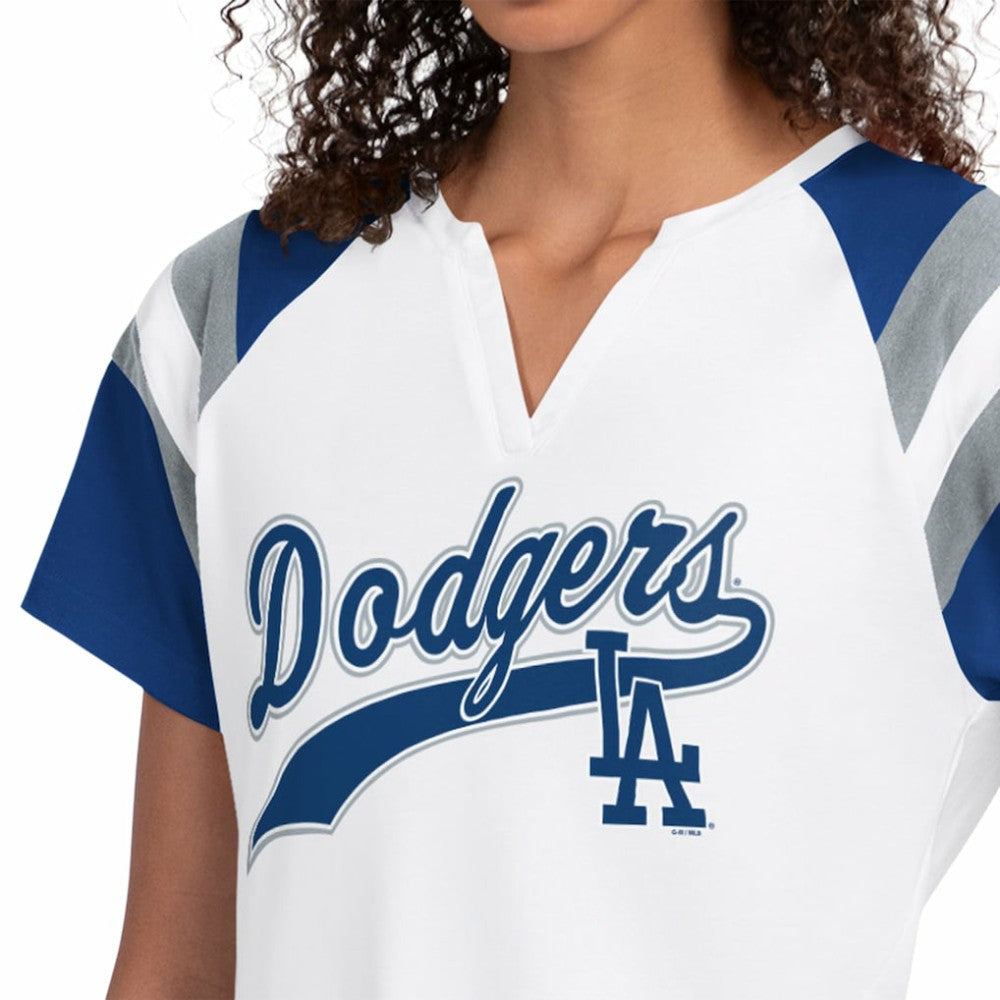 Los Angeles Dodgers Starter Women's Game On Notch Neck T-Shirt - MLB T-shirts