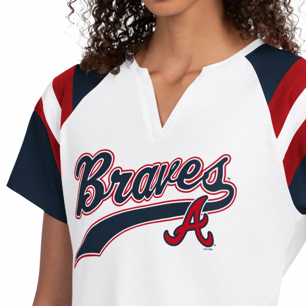 Atlanta Braves Starter Women's Game On Notch Neck T-Shirt - MLB T-shirts