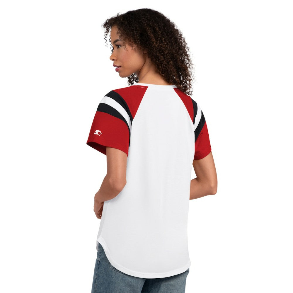 Arizona Diamondbacks Starter Women's Game On Notch Neck T-Shirt - MLB T-shirts