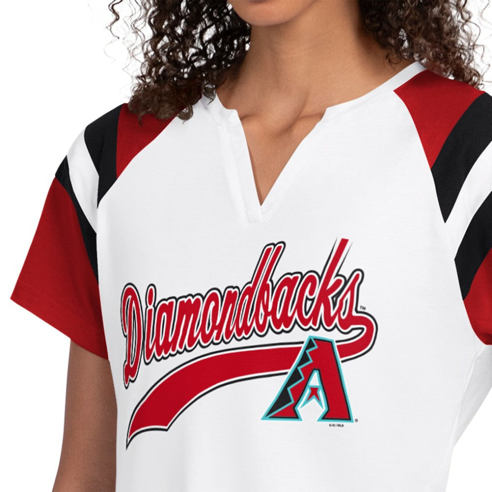 Arizona Diamondbacks Starter Women's Game On Notch Neck T-Shirt - MLB T-shirts