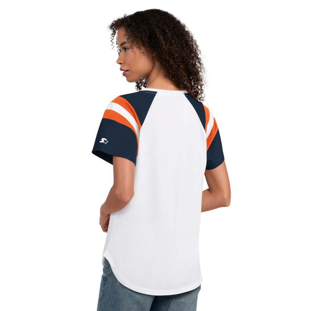 Detroit Tigers Starter Women's Game On Notch Neck T-Shirt - MLB T-shirts