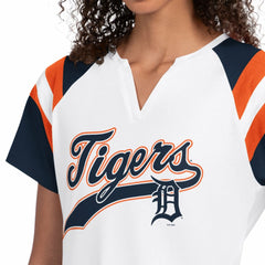 Detroit Tigers Starter Women's Game On Notch Neck T-Shirt - MLB T-shirts