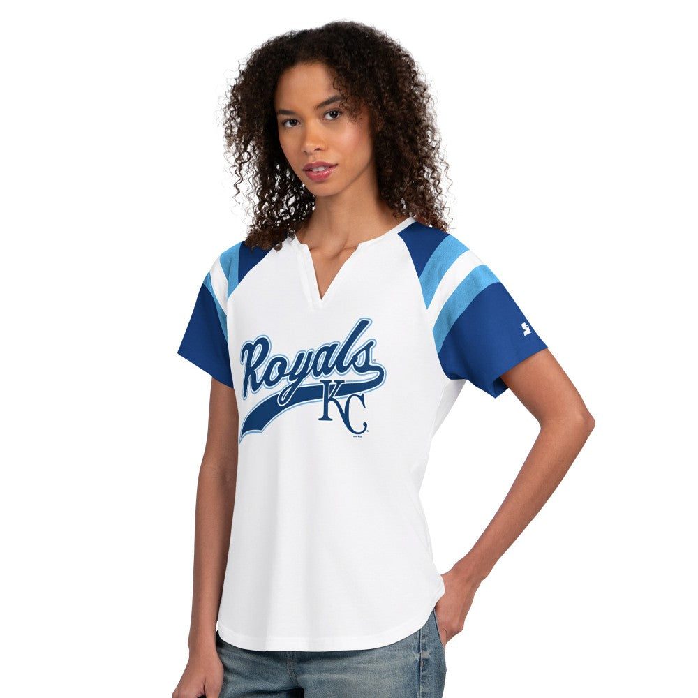 Kansas City Royals Starter Women's Game On Notch Neck T-Shirt - MLB T-shirts