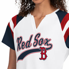 Boston Red Sox Starter Women's Game On Notch Neck T-Shirt - MLB T-shirts