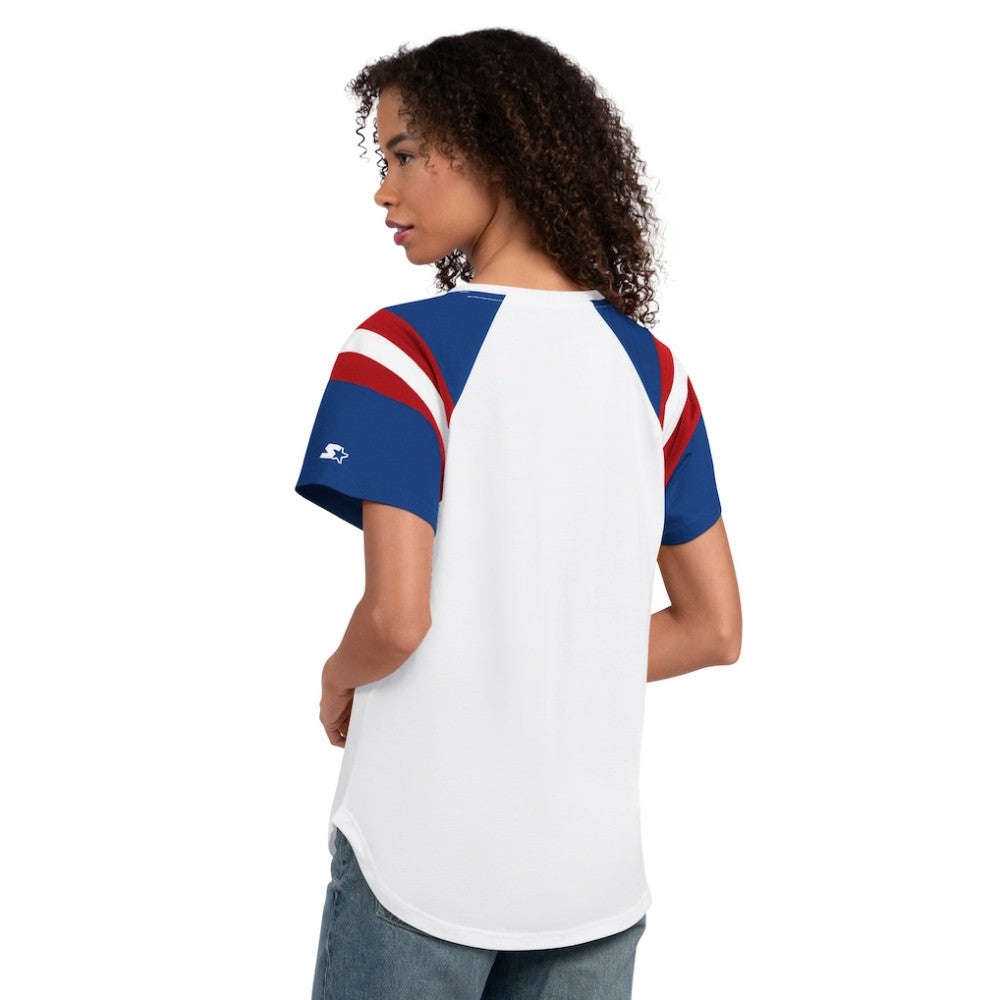 Chicago Cubs Starter Women's Game On Notch Neck T-Shirt - MLB T-shirts