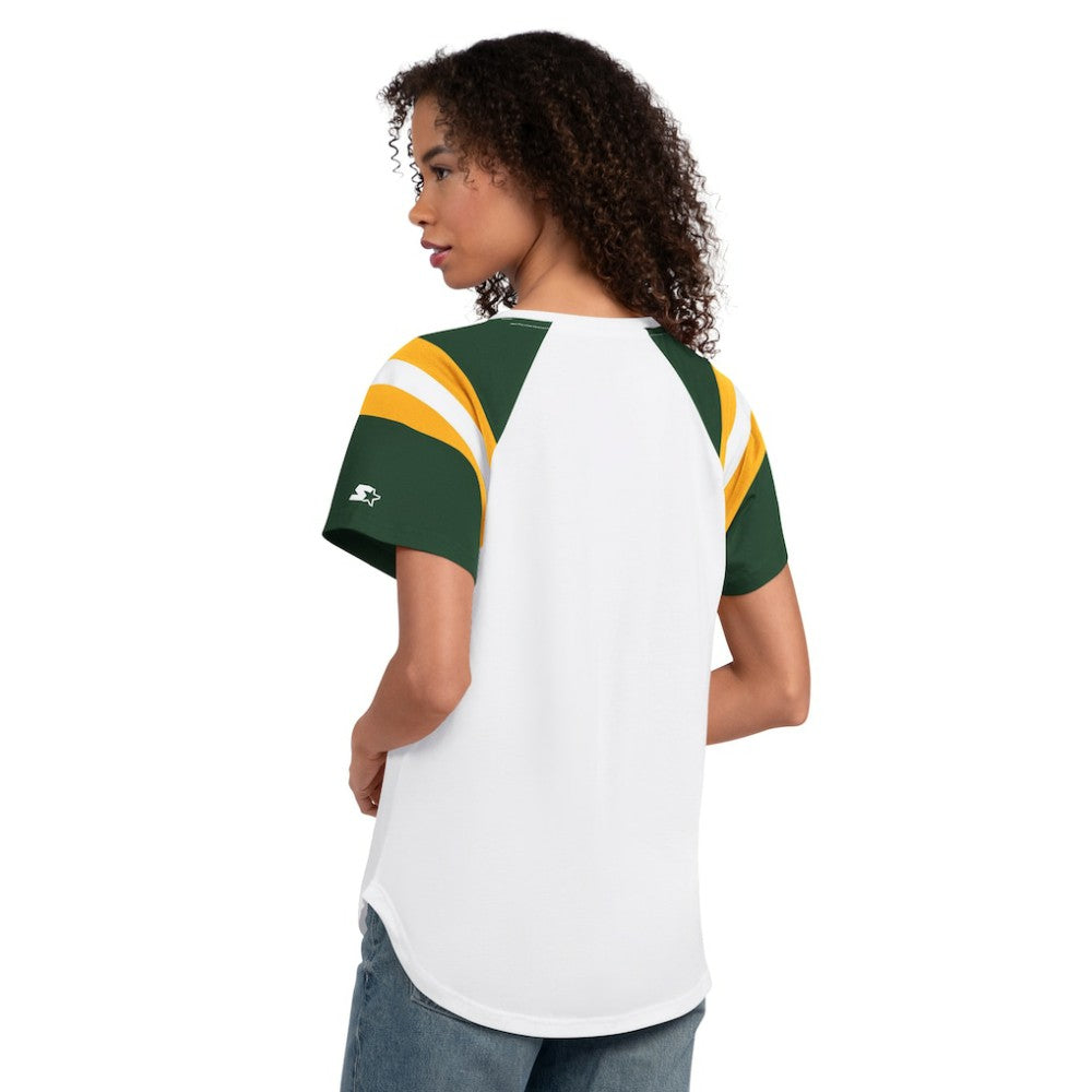 Athletics Starter Women's Game On Notch Neck T-Shirt - MLB T-shirts