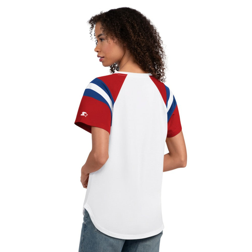 Philadelphia Phillies Starter Women's Game On Notch Neck T-Shirt - MLB T-shirts