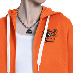Baltimore Orioles Starter Women's Wishbone Full-Zip Hoodie - MLB Hoodies