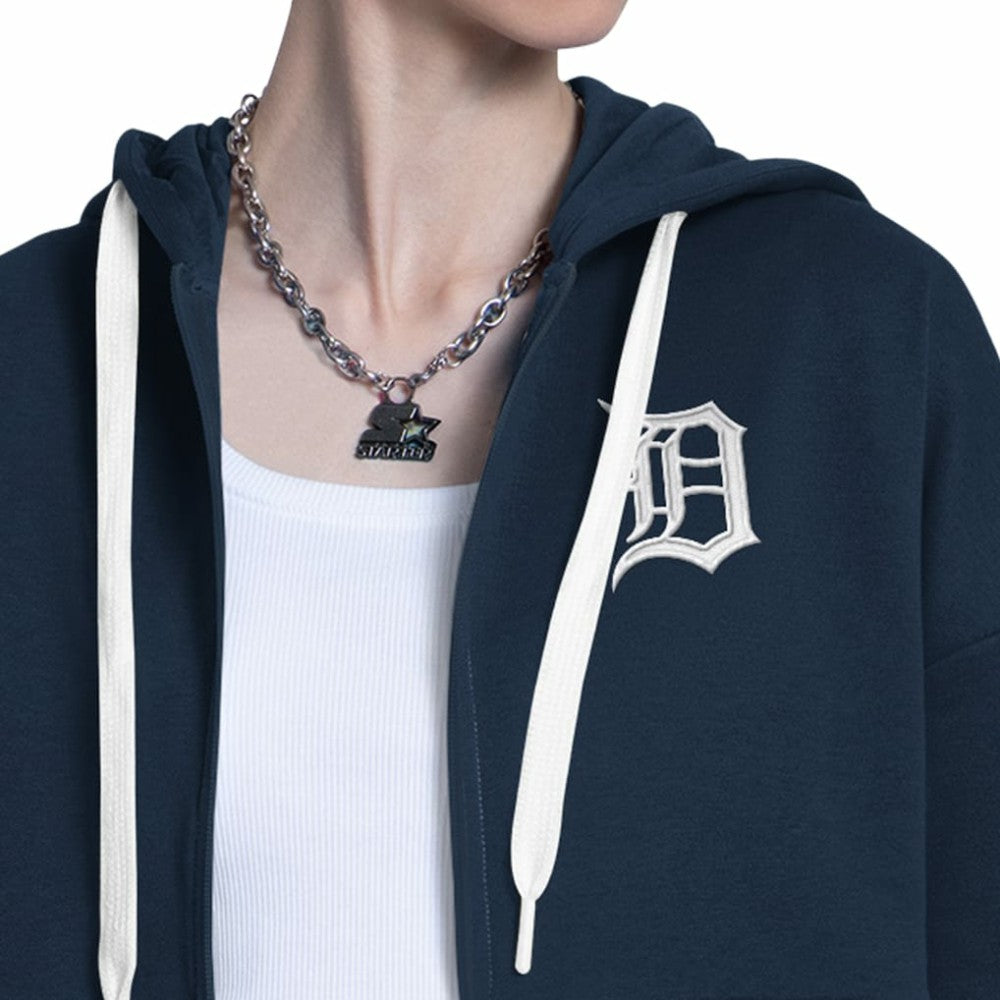 Detroit Tigers Starter Women's Wishbone Full-Zip Hoodie - MLB Hoodies