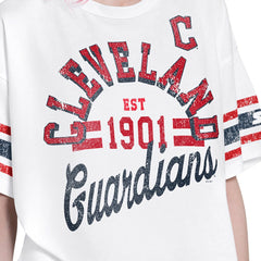Cleveland Guardians Starter Women's Cropped Hurry Up Offense T-Shirt - MLB T-shirts