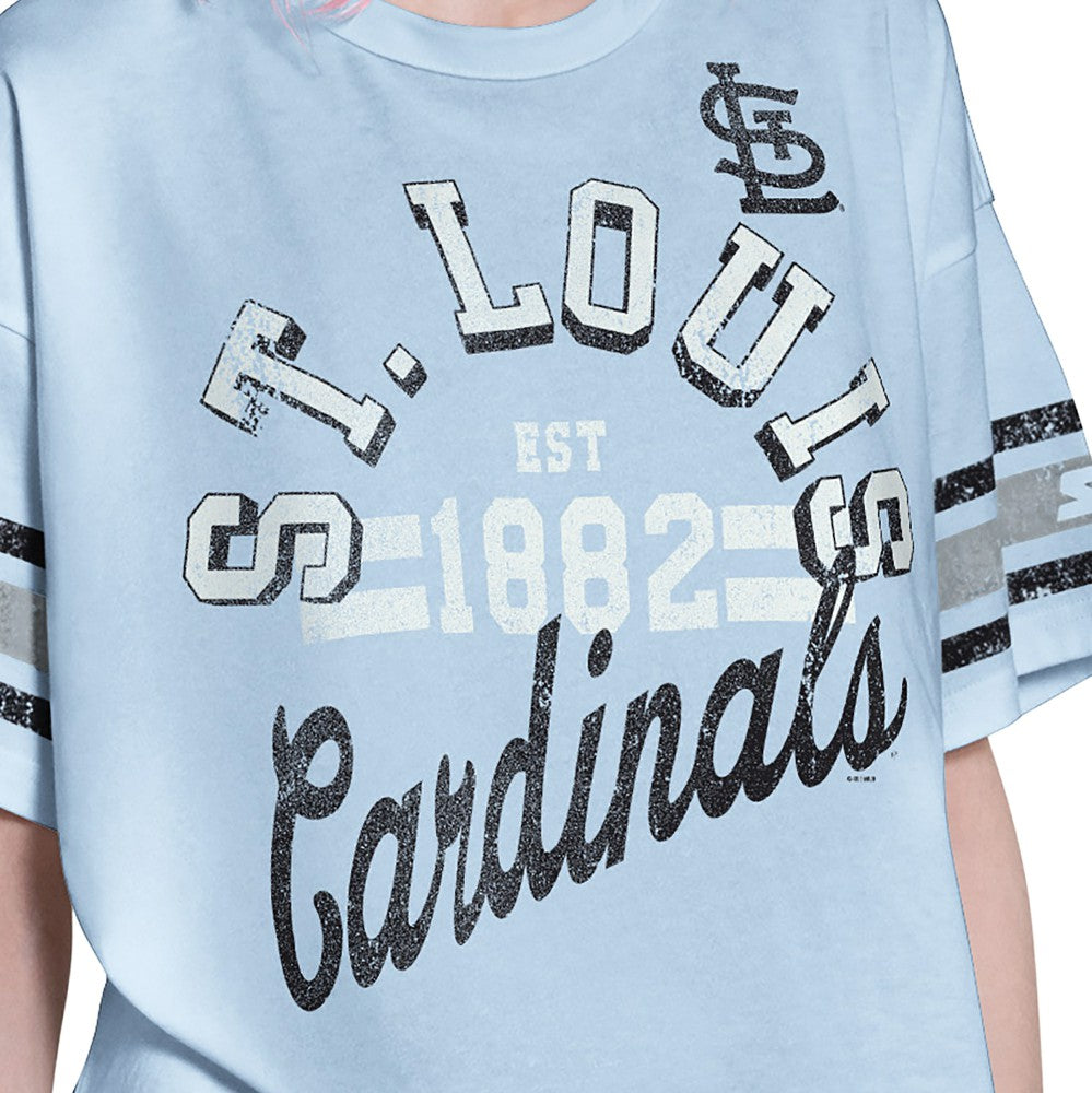 St. Louis Cardinals Starter Women's Cropped Hurry Up Offense T-Shirt - MLB T-shirts