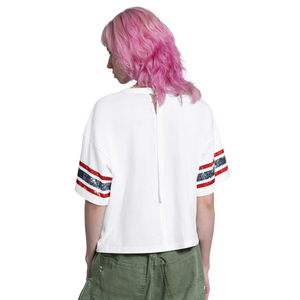 Atlanta Braves Starter Women's Cropped Hurry Up Offense T-Shirt - MLB T-shirts
