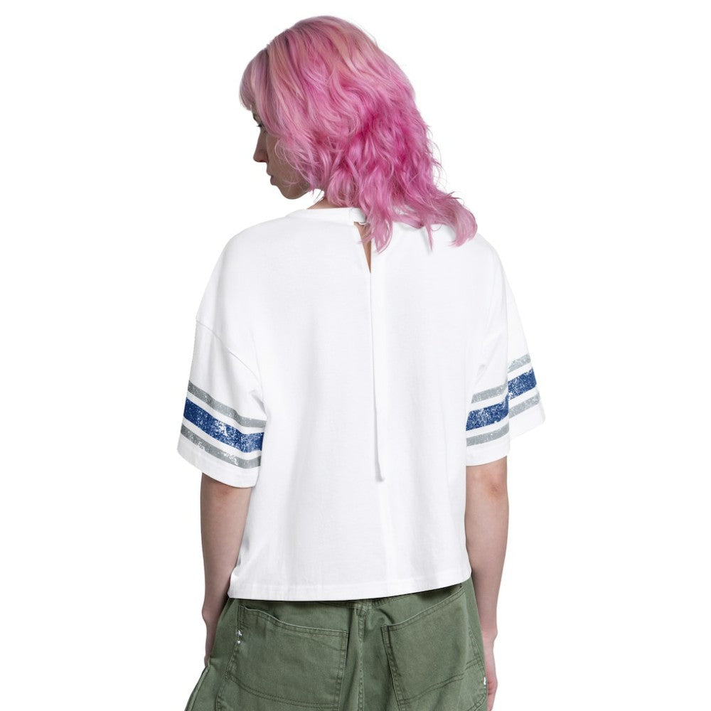 Los Angeles Dodgers Starter Women's Cropped Hurry Up Offense T-Shirt - MLB T-shirts