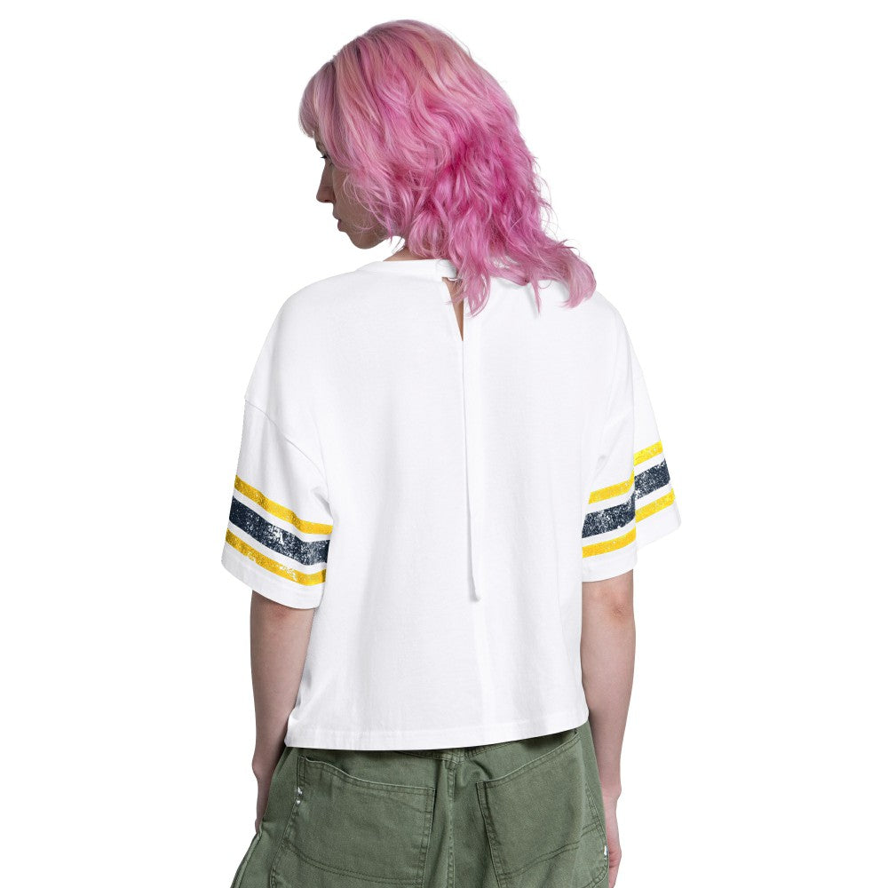 Milwaukee Brewers Starter Women's Cropped Hurry Up Offense T-Shirt - MLB T-shirts