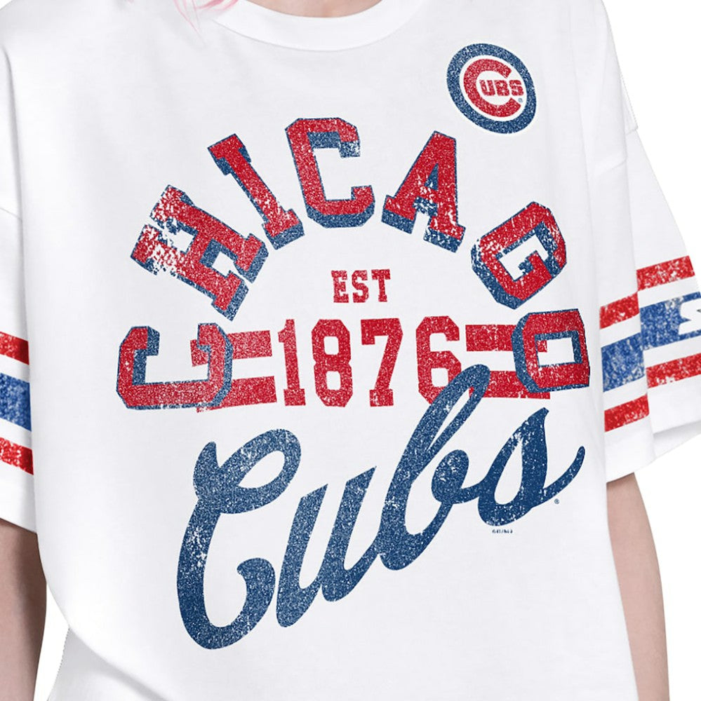Chicago Cubs Starter Women's Cropped Hurry Up Offense T-Shirt - MLB T-shirts