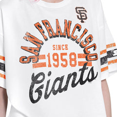 San Francisco Giants Starter Women's Cropped Hurry Up Offense T-Shirt - MLB T-shirts