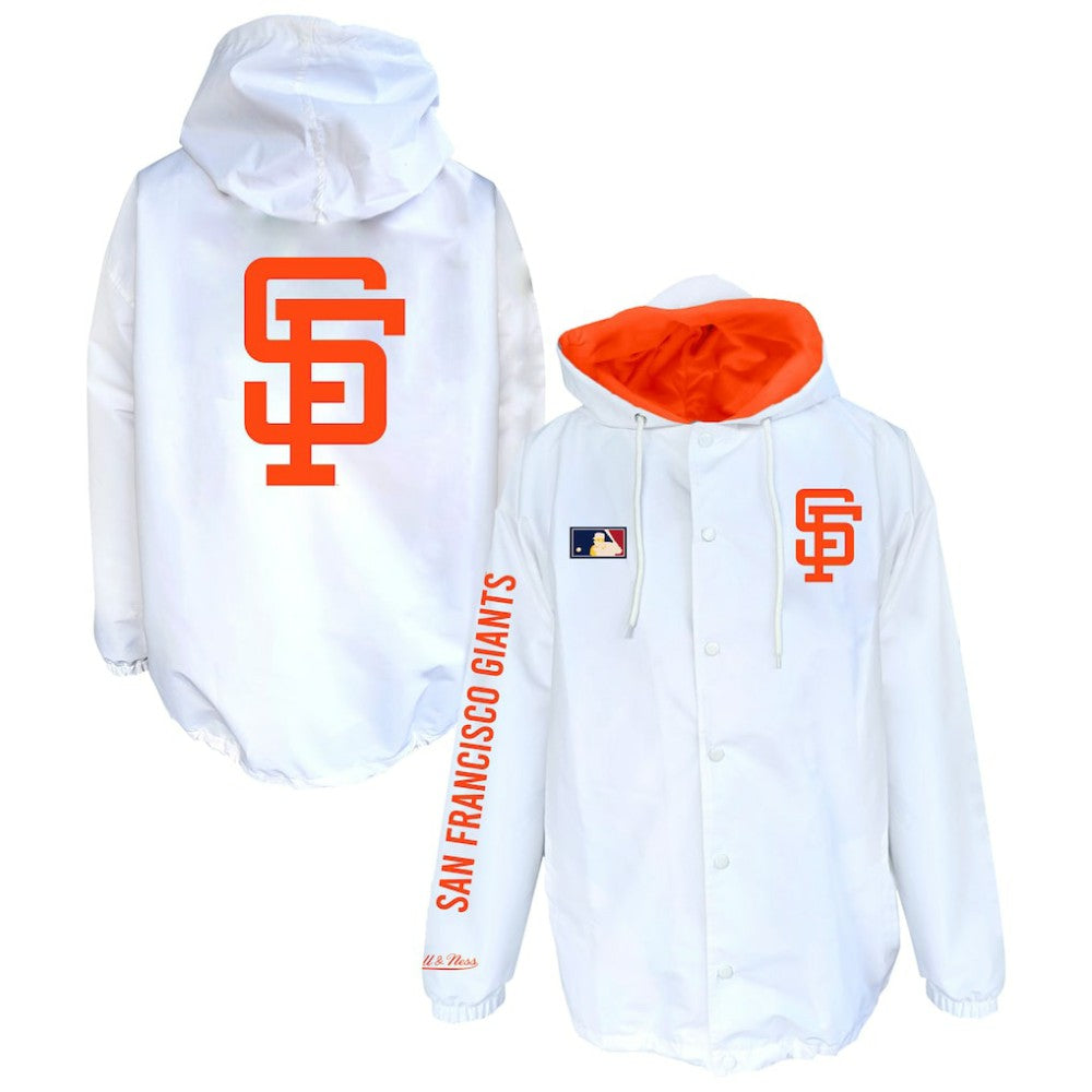 San Francisco Giants Mitchell & Ness Big & Tall Full-Snap Hooded Jacket - MLB Jackets