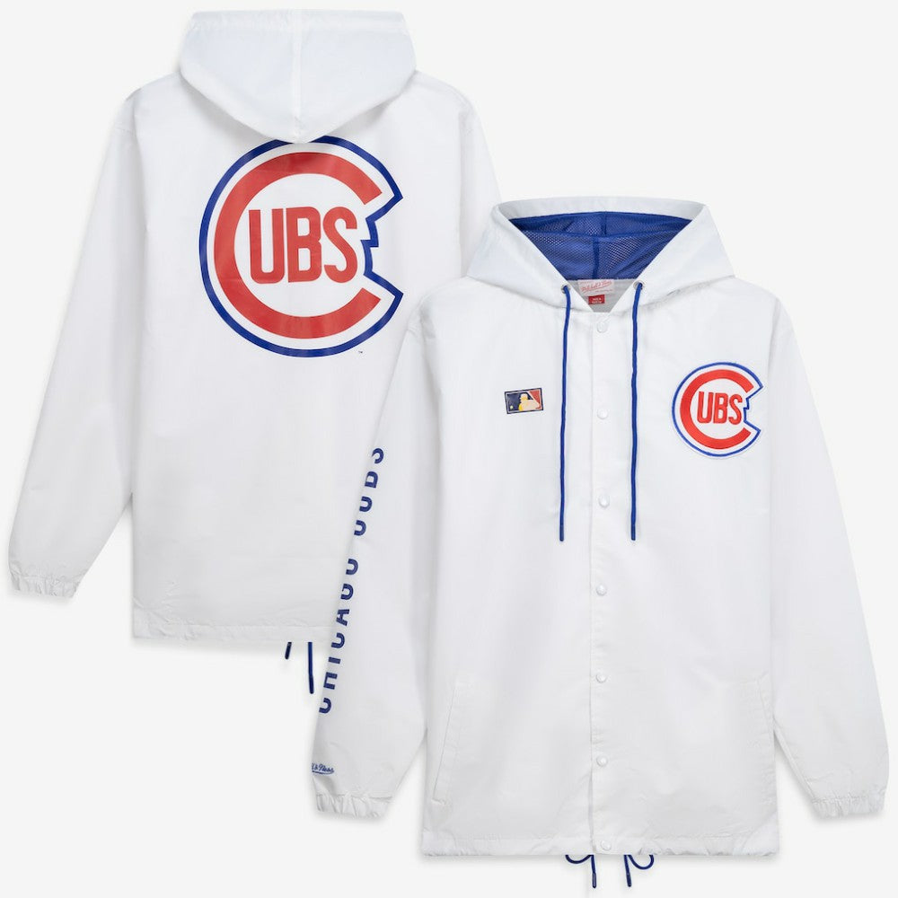 Chicago Cubs Mitchell & Ness Big & Tall Full-Snap Hooded Jacket - MLB Jackets