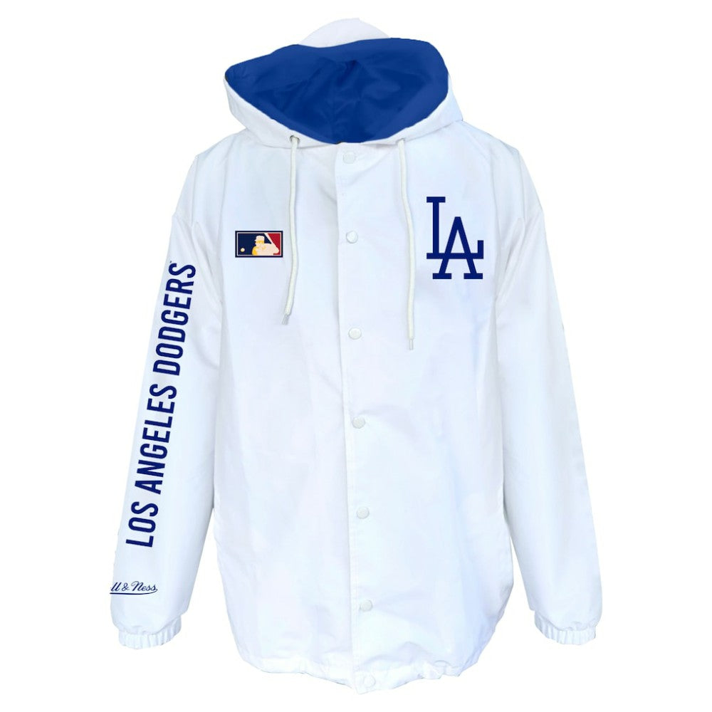 Los Angeles Dodgers Mitchell & Ness Big & Tall Full-Snap Hooded Jacket - MLB Jackets