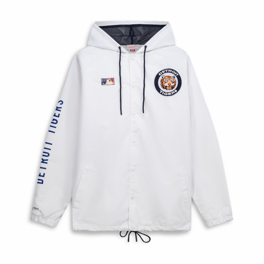 Detroit Tigers Mitchell & Ness Big & Tall Full-Snap Hooded Jacket - MLB Jackets